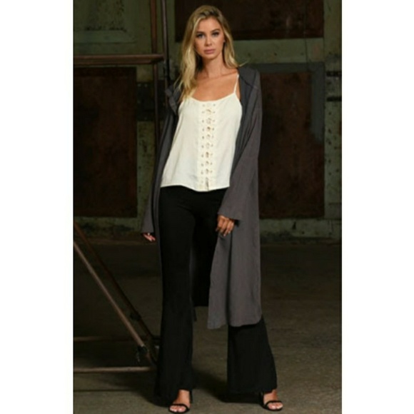 HP|| 🌟NEW! Hooded Longline Cardigan Sweater - Picture 5 of 6