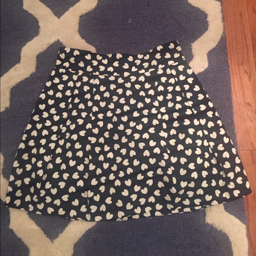 H&M mini skirt hearts size 6 adorable lined