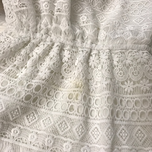 H&M WHITE PRETTY DRESS SIZE XSMALL - Picture 5 of 5