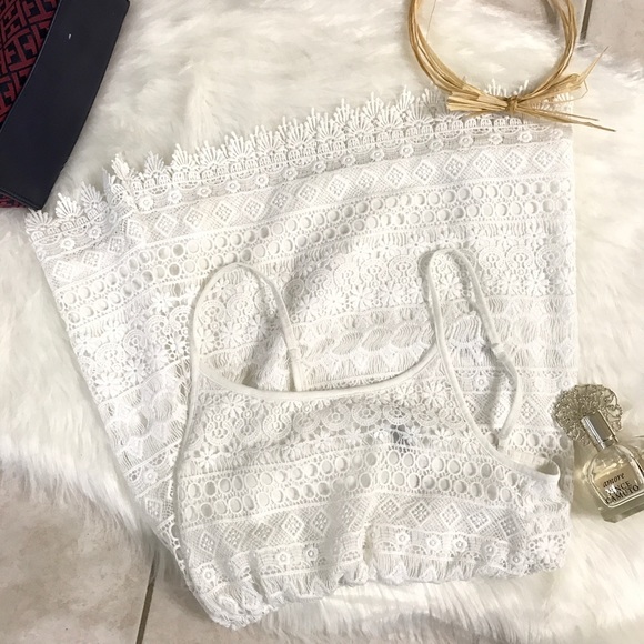 H&M WHITE PRETTY DRESS SIZE XSMALL - Picture 3 of 5