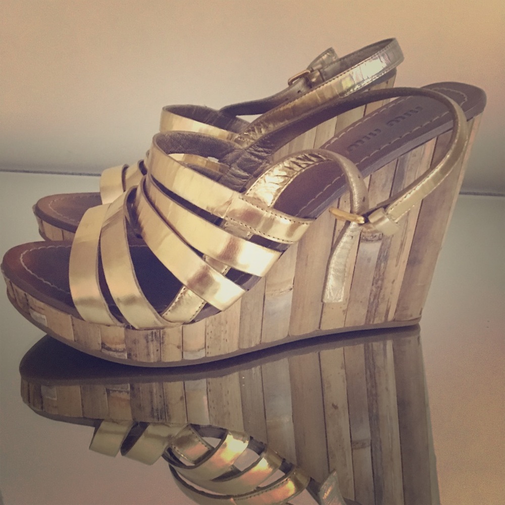 Miu miu wedge