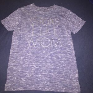 Strong Like Mom boys T shirt