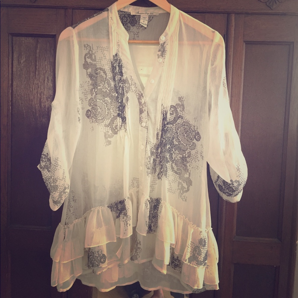 American Rag sheer top