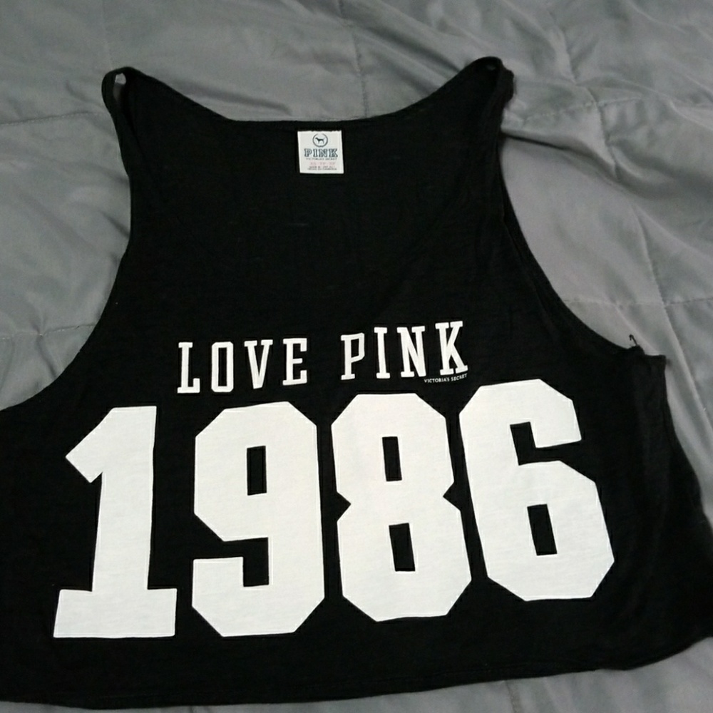 Pink Victoria's secret crop top