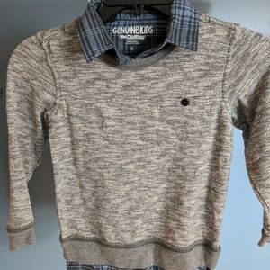 Collared boys sweatshirt