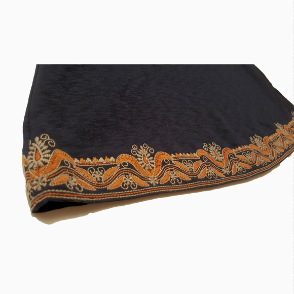 Tory Burch Nell Embroidered Navy Dress Size S NWT - Picture 6 of 8