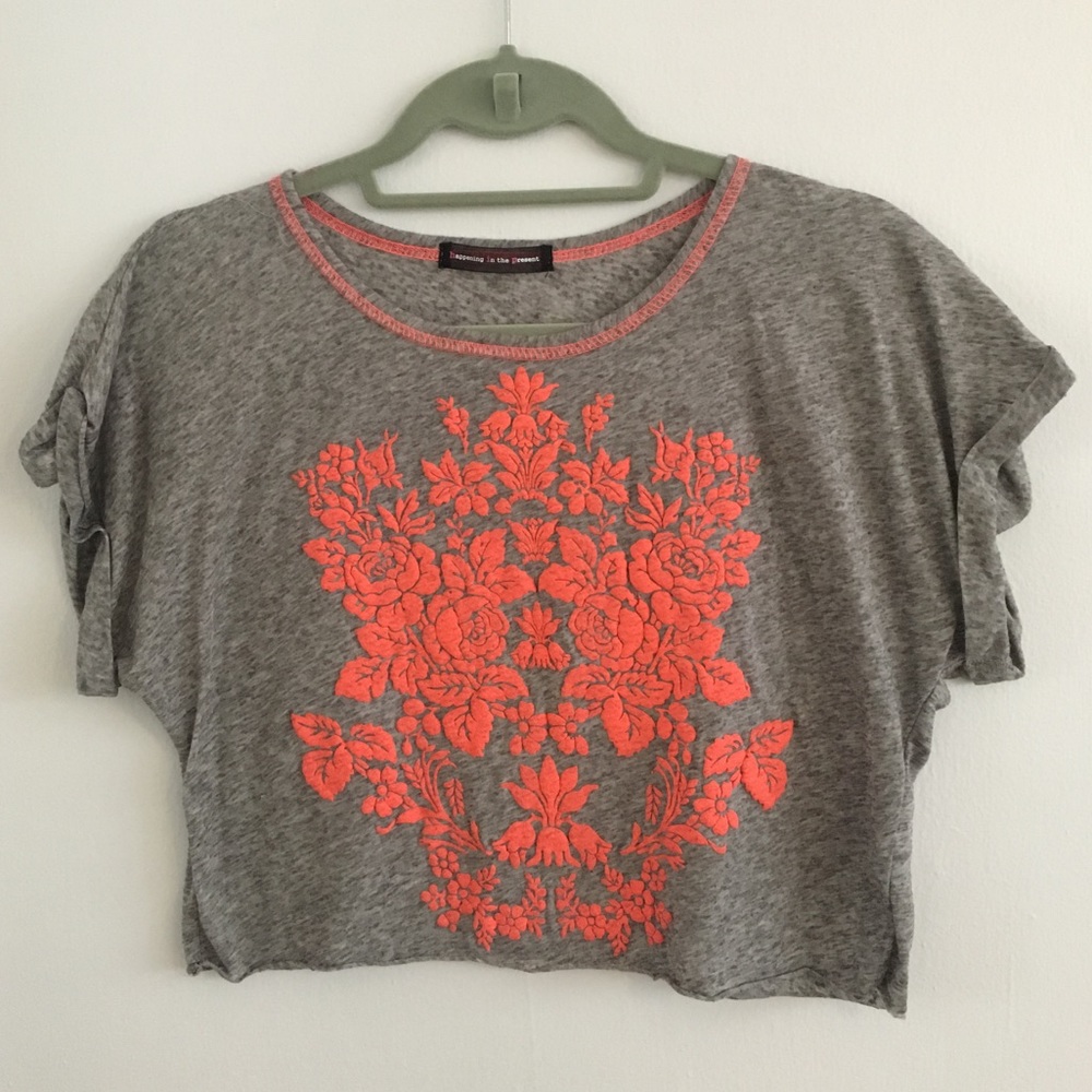 Nordstrom Printed Crop Tee