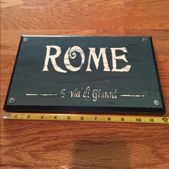 ROME Sign (solid wood like material)