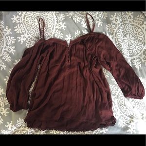 Urban outfitters cold shoulder top