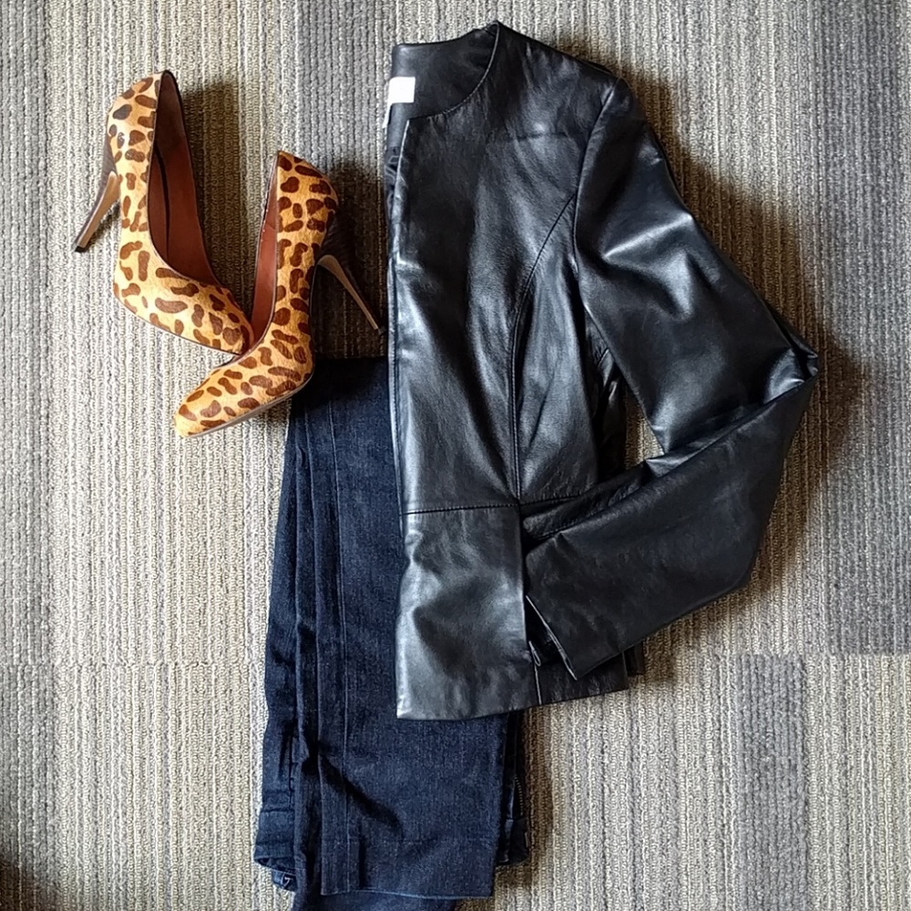 FINAL💰⬇️🙌!!! CK leather jacket