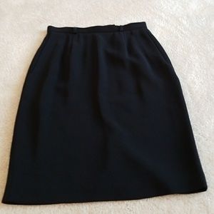 Vintage Black Petite Skirt Size 2P