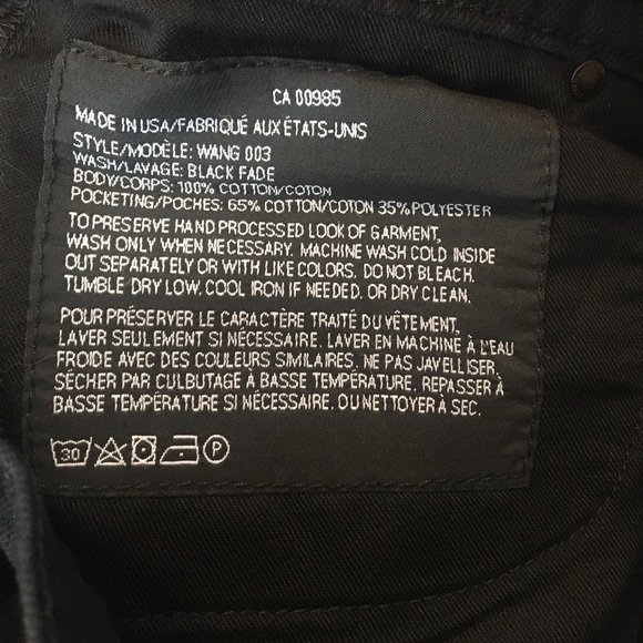 Alexander Wang 003 Boyfriend Black Jeans NWT - Picture 6 of 6