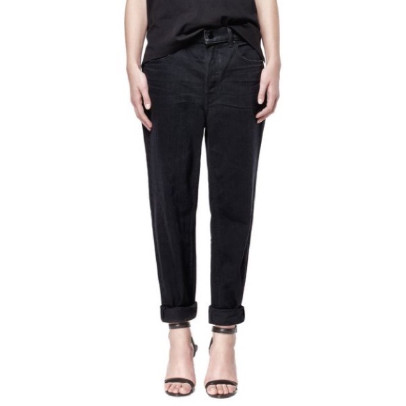 Alexander Wang 003 Boyfriend Black Jeans NWT - Picture 2 of 6