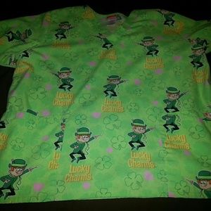 Lucky Charms scrub top
