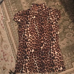 Express little leopard top