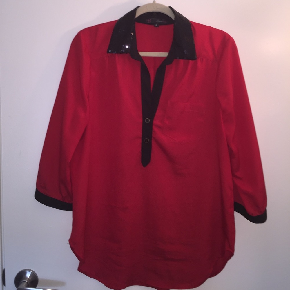 HeartSoul Red Blouse