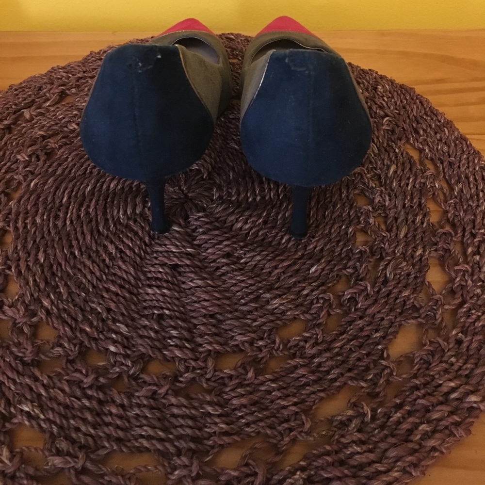 Color Block Suede Pump Shoes 👠 - Picture 3 of 6
