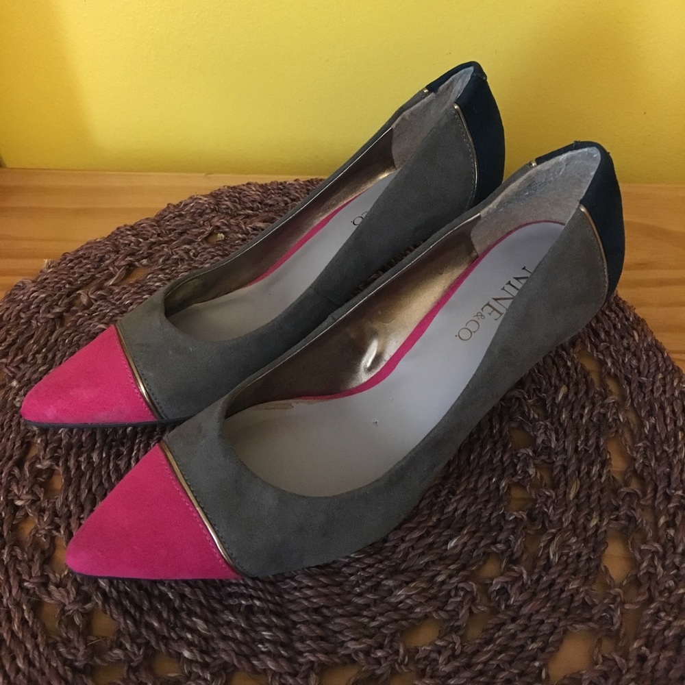 Color Block Suede Pump Shoes 👠 - Picture 4 of 6