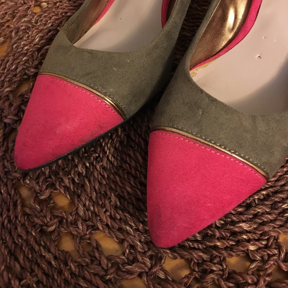 Color Block Suede Pump Shoes 👠 - Picture 5 of 6