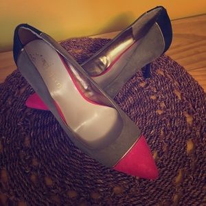 Color Block Suede Pump Shoes 👠