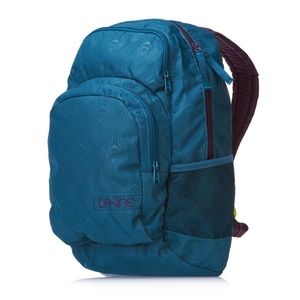 Dakine blue purple peacock backpack