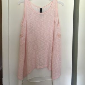 Dressy pink tank