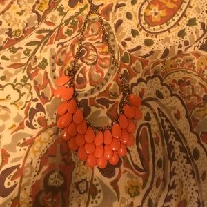 Pink coral statement necklace