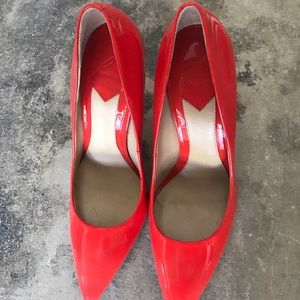 Brian Atwood Red Lacquer Pumps