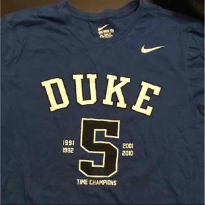 Duke "5 championship" tee