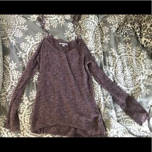 American eagle knit off the shoulder top