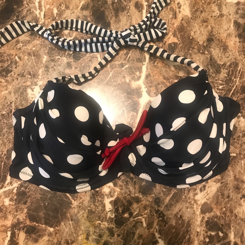 Retro style swim top
