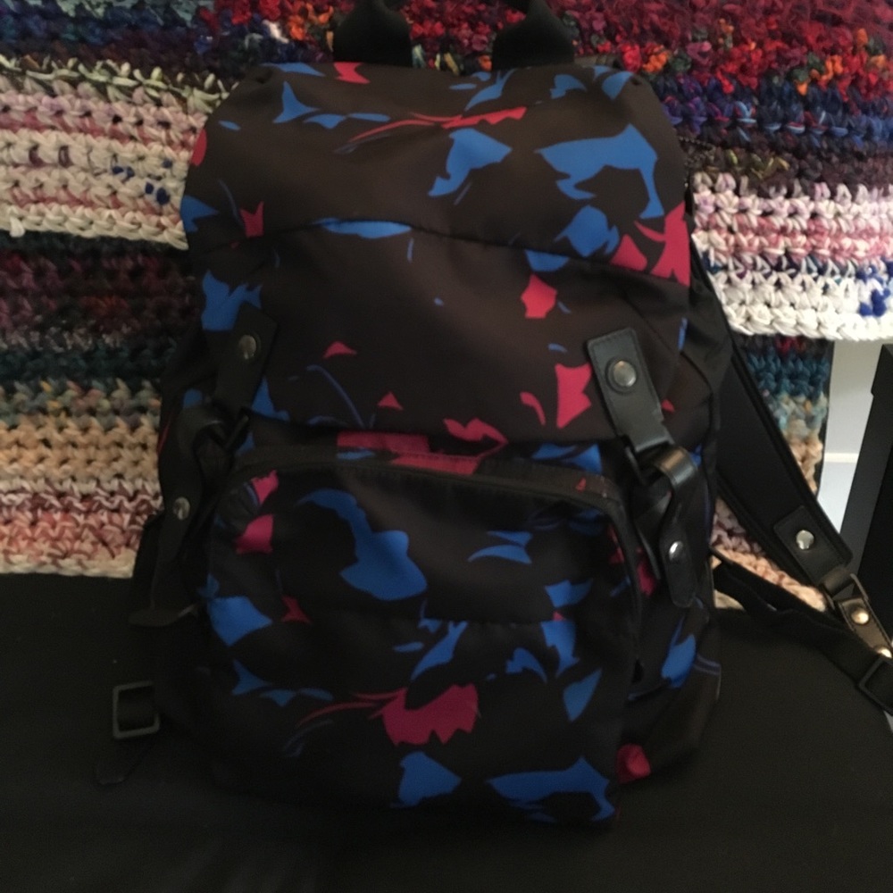 Lanvin Printed Fabric Floral Backpack