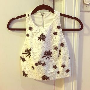 Never been worn Alice + Olivia crop top