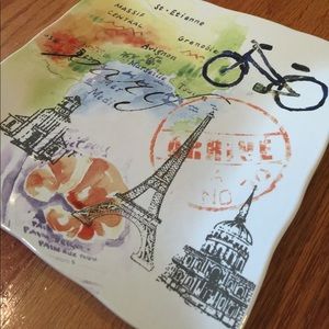 PARIS Travels Plate. Brand new