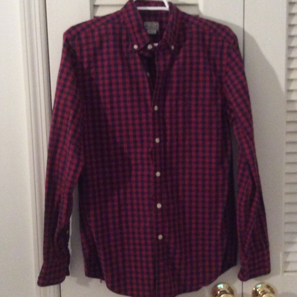 NWOT J.CREW Men's Gingham Button Down
