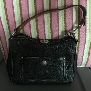 Coach Small Black Leather Shoulder bag