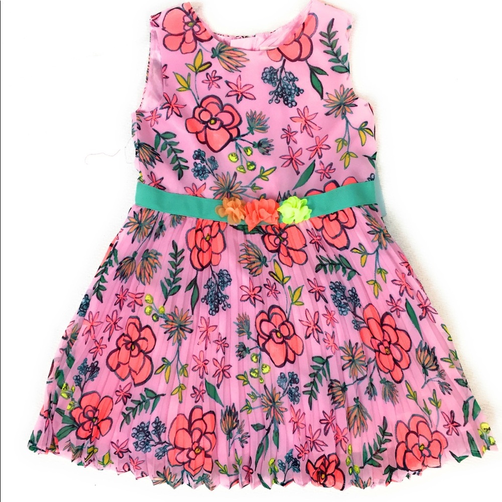 Cat And Jack Girls  Floral Dress 18M and 4T