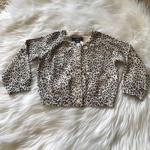 {GAP} Baby Girl Leopard Print Cardigan