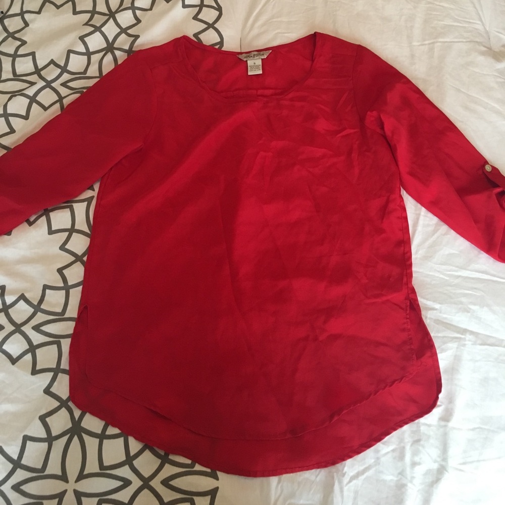 red blouse