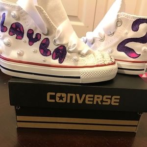 Toddler bling converse