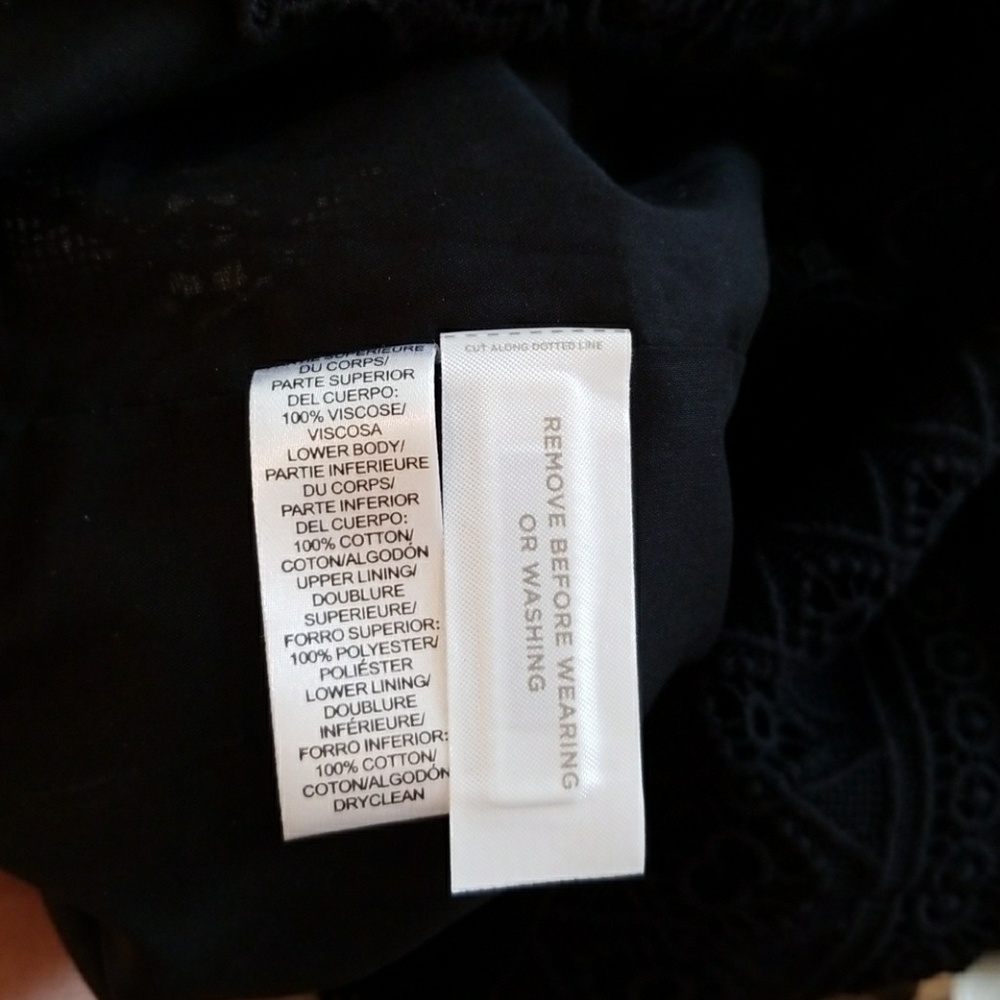 !!SOLD!! LOFT Petite Black and White Dress - Picture 6 of 6