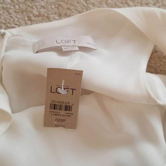 !!SOLD!! LOFT Petite Black and White Dress - Picture 5 of 6