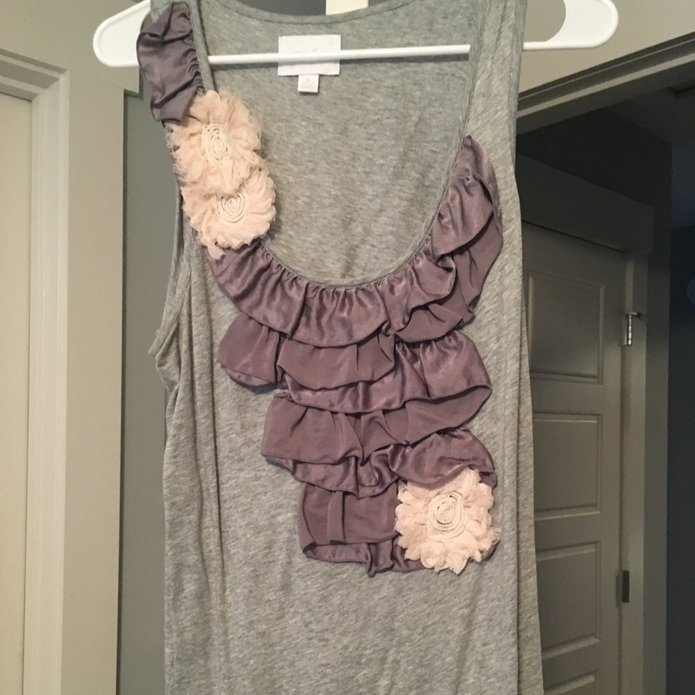 Grey Anthropologie Tank