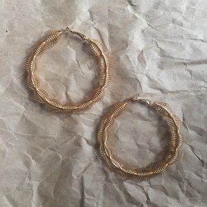 Funky gold hoops