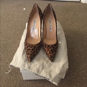 Manolo Blahnik Leopard heels
