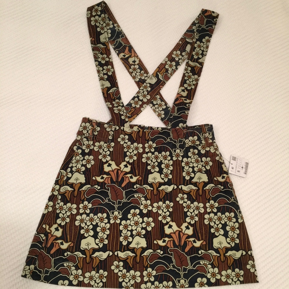 Zara Trafaluc Corduroy Pocket Skirt RemovableStrap