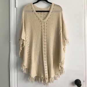 Cream LOFT shawl