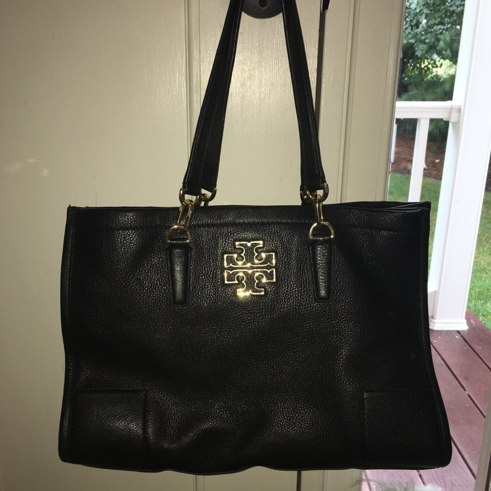 Black leather Tory Burch Purse