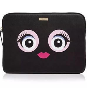 Kate Spade "MONSTER" 13" Saffiano  Laptop Case