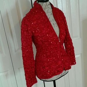 BEAUTIFUL SEQUIN HOLIDAY JACKET